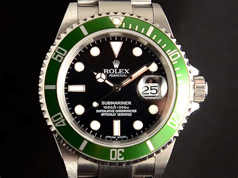 rolex uomo ghiera verde|rolex subacqueo lunetta.